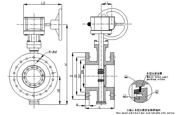 D343夹套多层次硬密封蝶阀